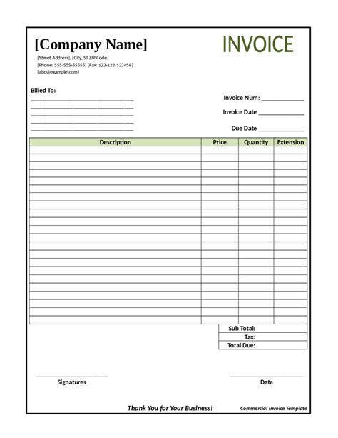 free printable and edit invoices.